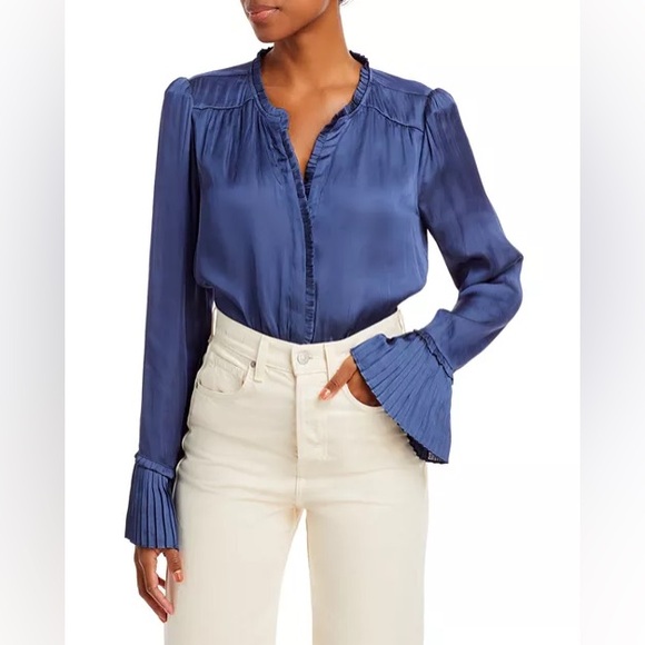 PEIGE SILK BLOUSE main image 1